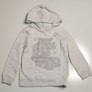 Girls unicorn sweatshirt size 5